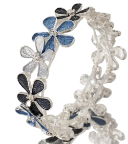 Blue Flower Stretch Bracelet