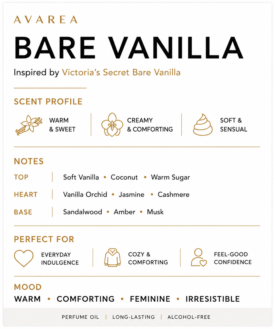 BARE VANILLA Inspired By