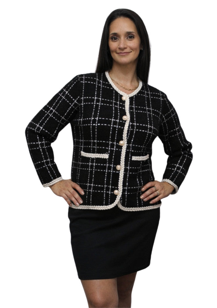 Parisian Tweed Knit Jacket