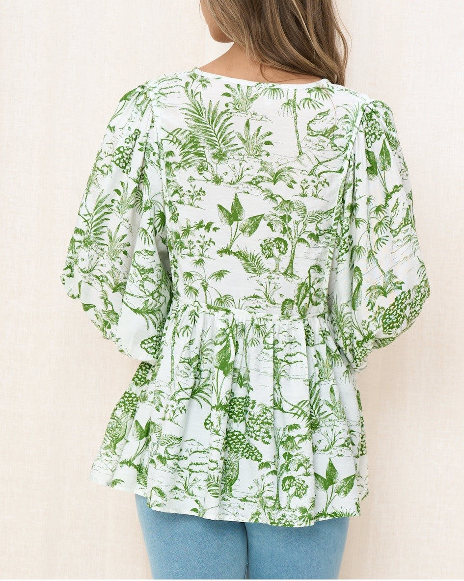 Balloon Sleeve Top