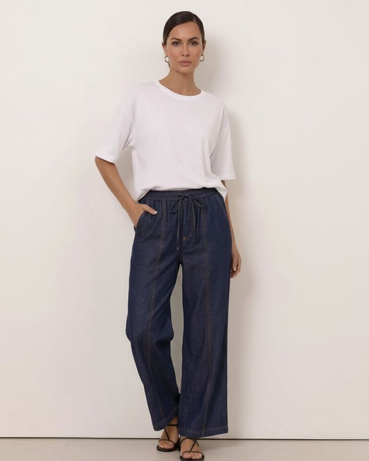 Liberty Rose Cotton Denim Pant