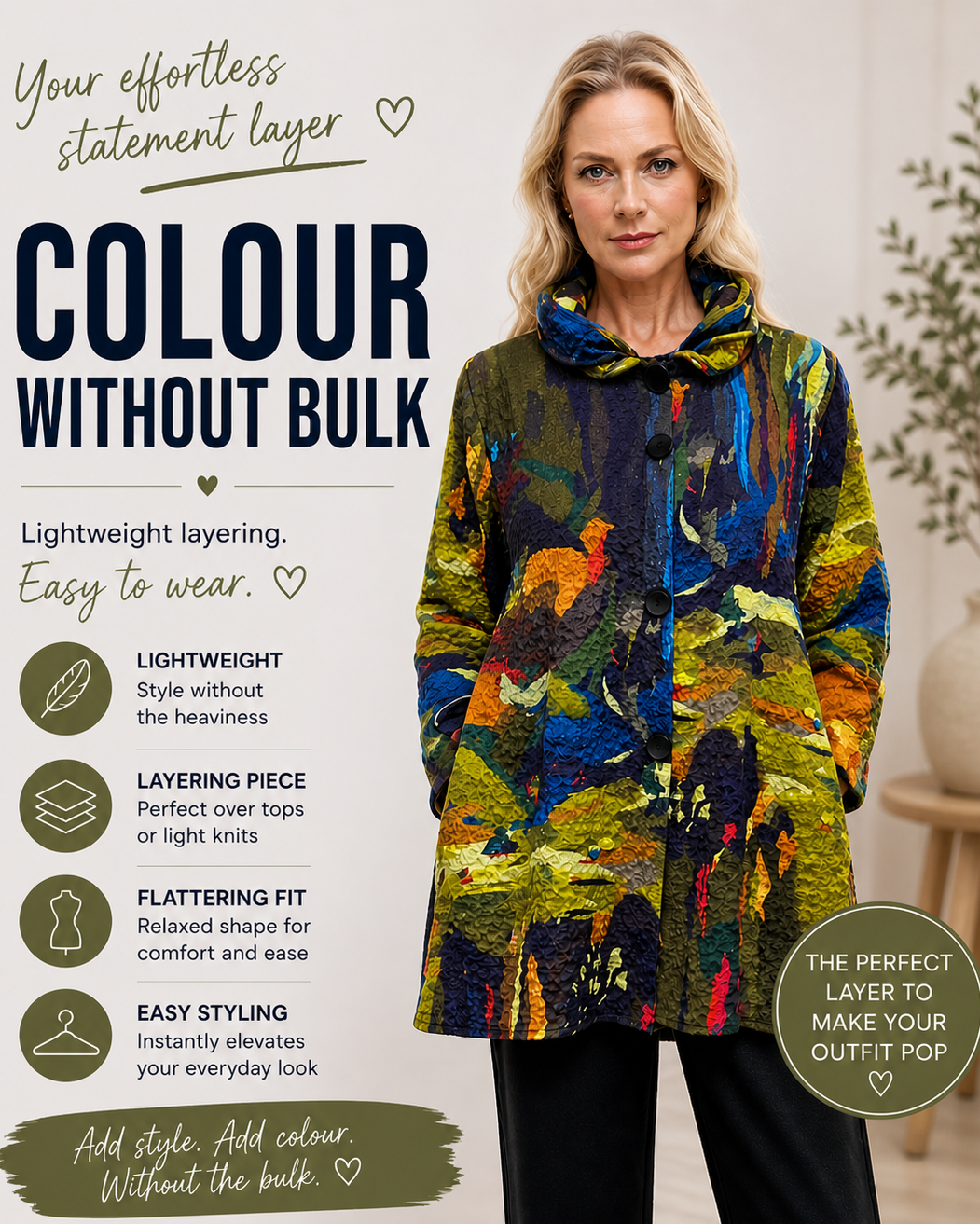 Colourful jacket shirt

