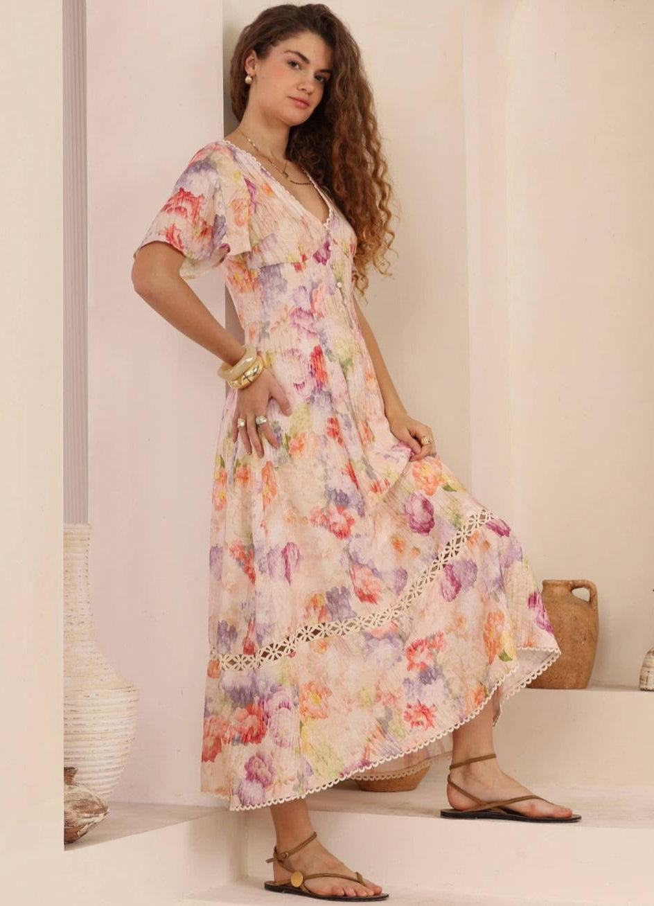 Iris Floral Maxi Dress