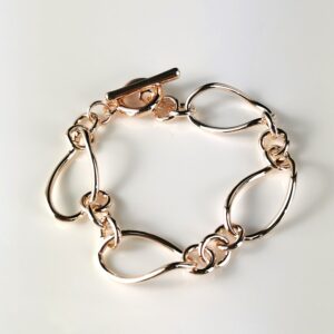 Silver Bracelet with Large Links