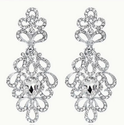 Rhinestone Drop Earrings