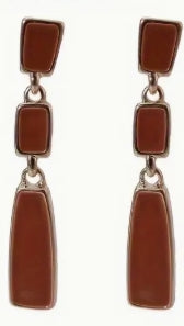 Brown dangle Earrings