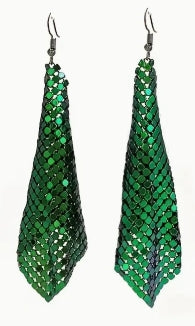 Green Chandelier Earrings