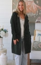 Wool Blend Longline Cardigan Jacket