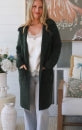 Wool Blend Longline Cardigan Jacket