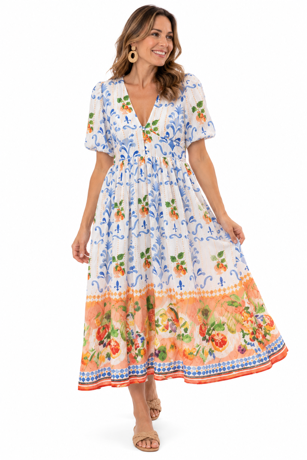 Greek Isle Vibes Lined Dress