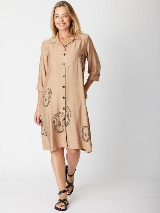 Cordelia St Shirt Dress Taupe