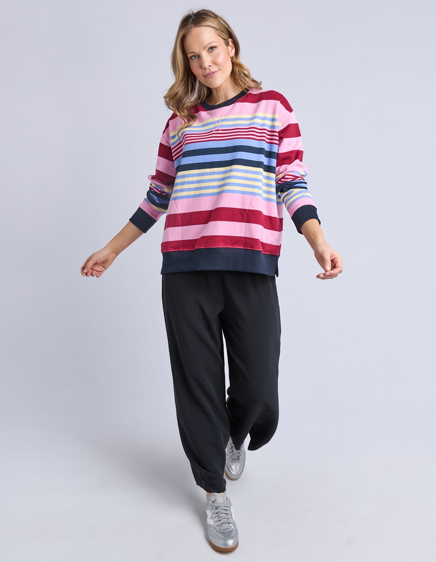 Alva Striped Crew Top