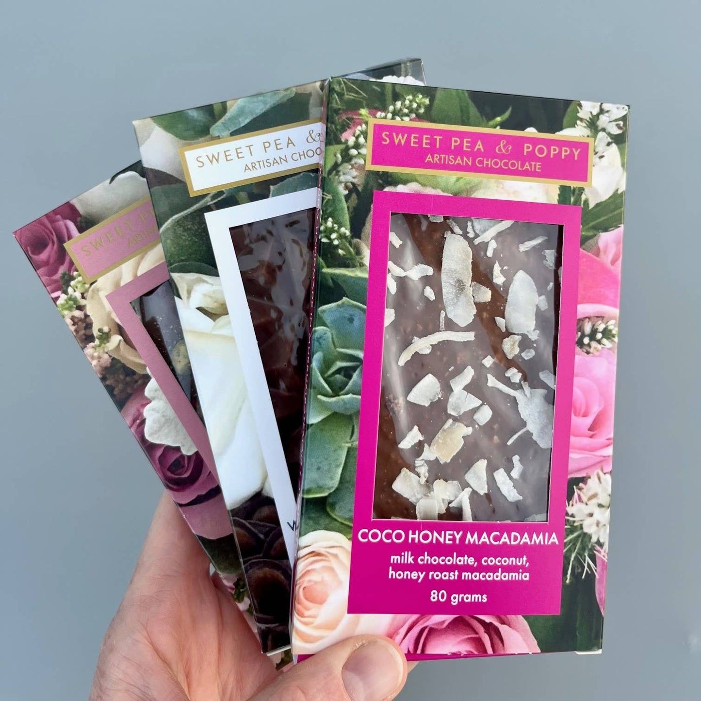 Coco Honey Macadamia Artisan Chocolate Bar