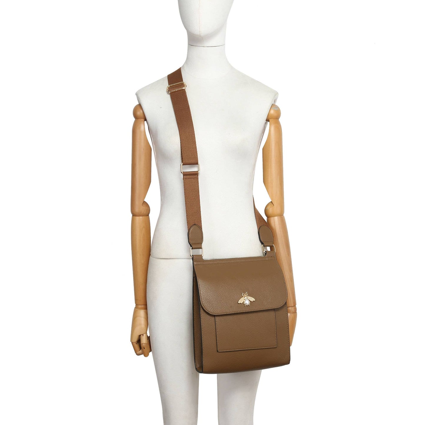 Flap Cross Body Bag: Wine Red