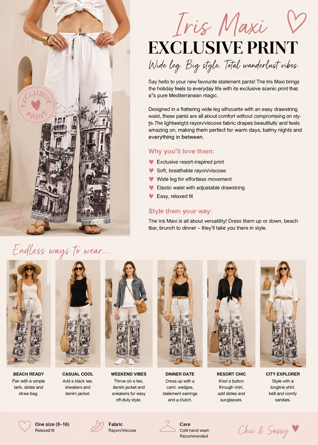 The Statement Wide Leg Pant