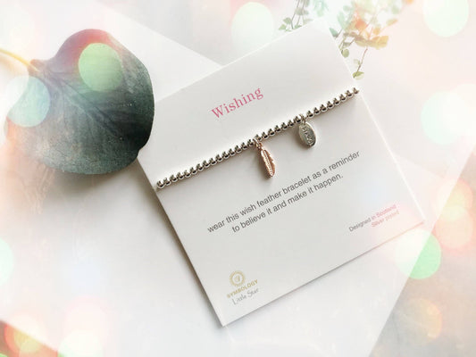 Christening Gift, Wish Bracelet (Gift bag)