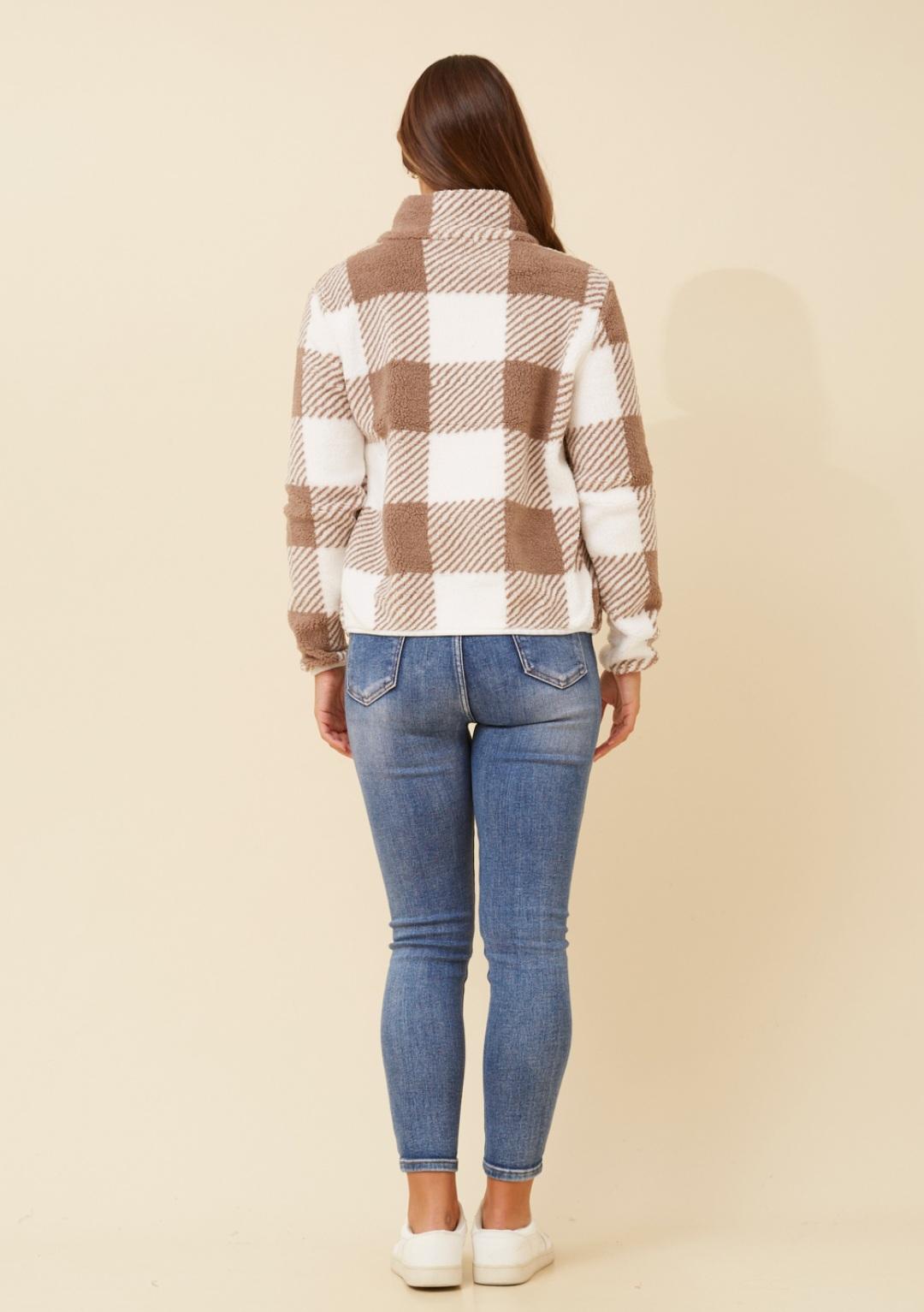 Checkered Teddy Jacket