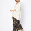 Oversized Knitted Kaftan Top | Cream