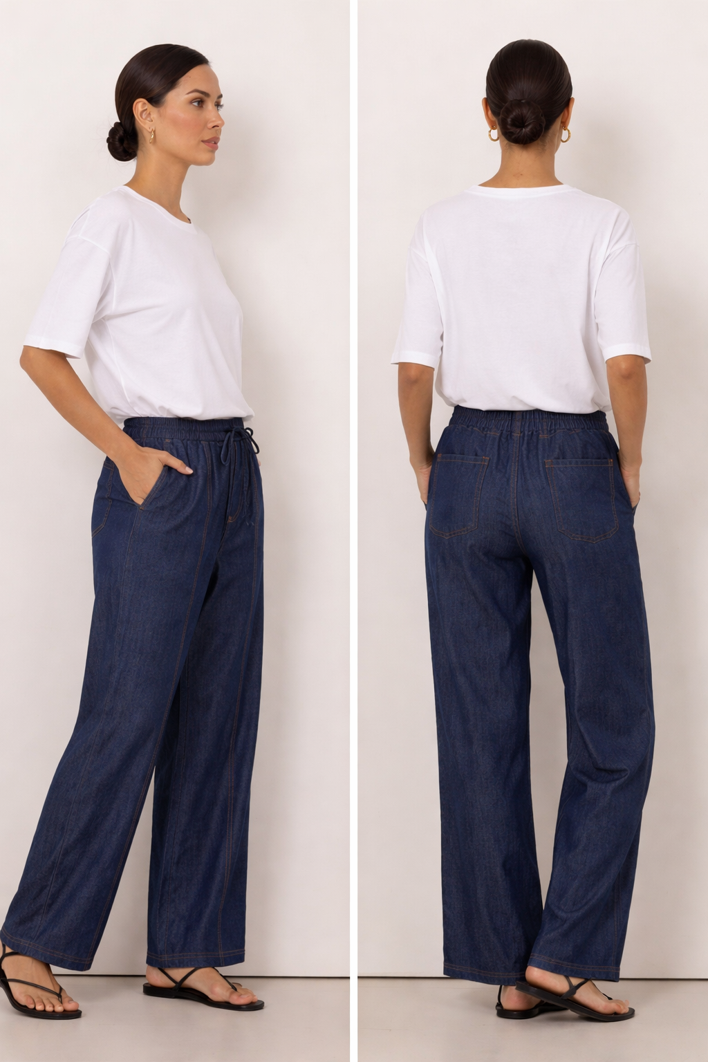 Liberty Rose Cotton Denim Pant