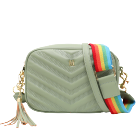 Nova Light Green Vera May Vegan Leather Handbag