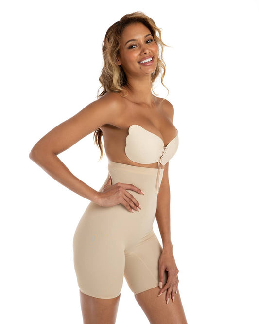 Lace Up Bra - Strapless Push Up Bra