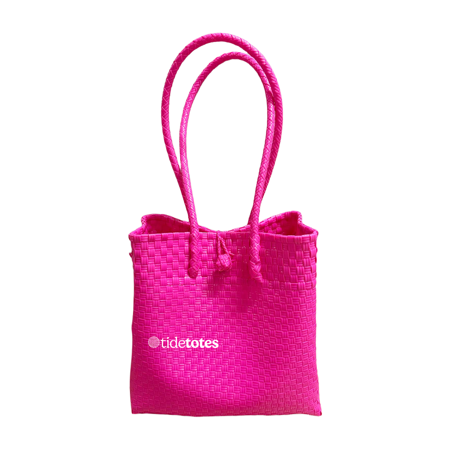 Mosaic -  Fuchsia Blaze Tote In Vivid Hot Pink: Medium