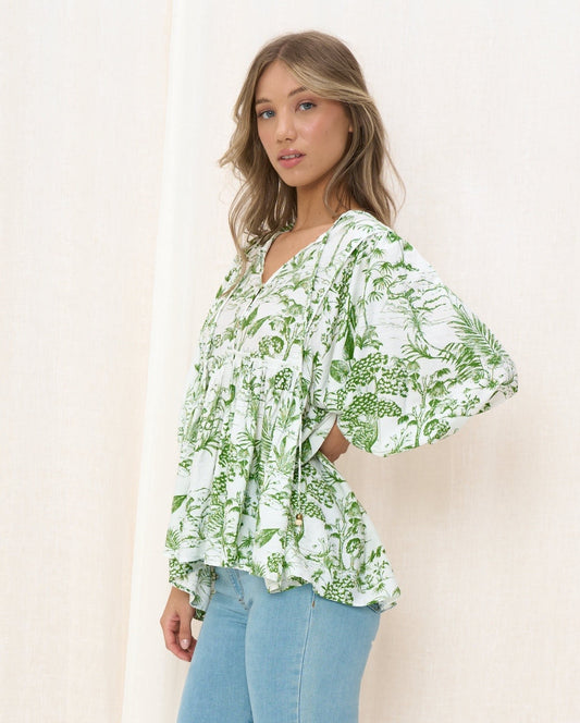 Balloon Sleeve Top