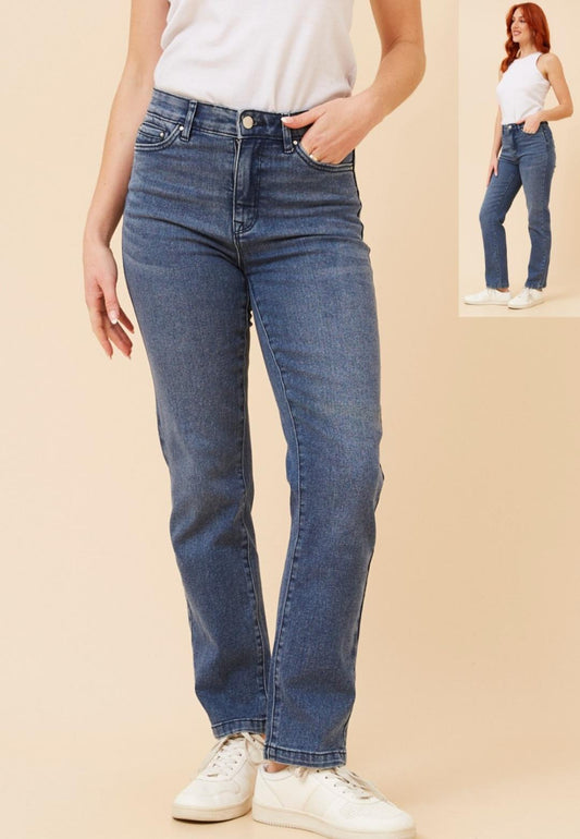 straight Leg Denim Jeans