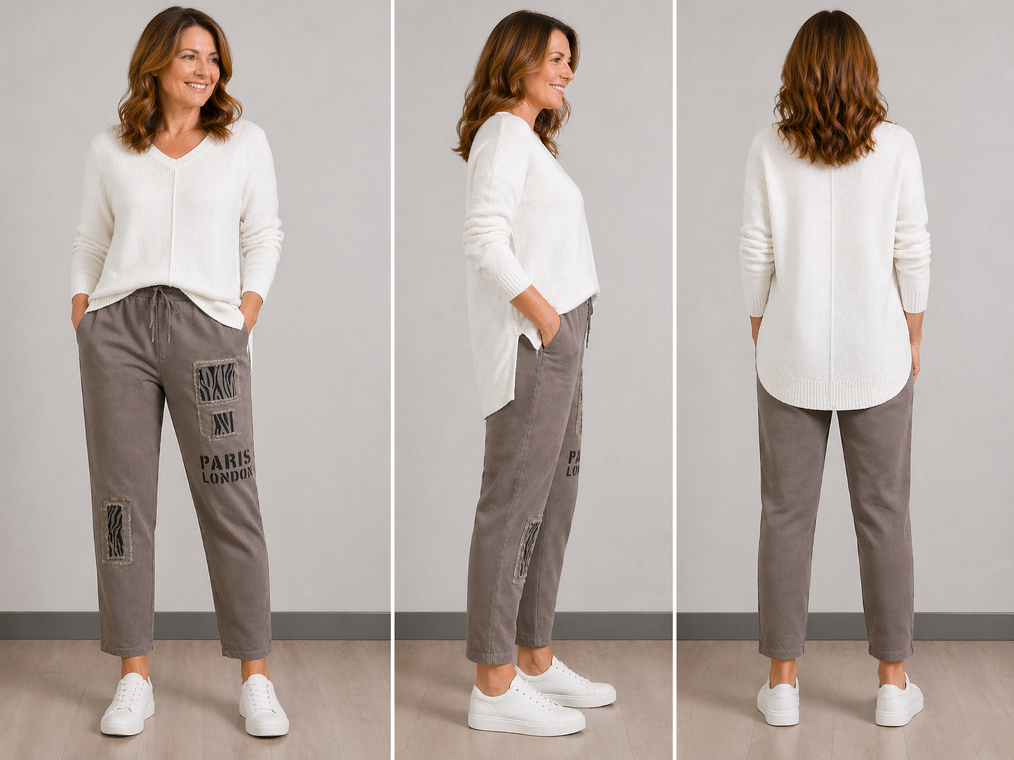 Cotton Paris London Jogger Pants | Khaki