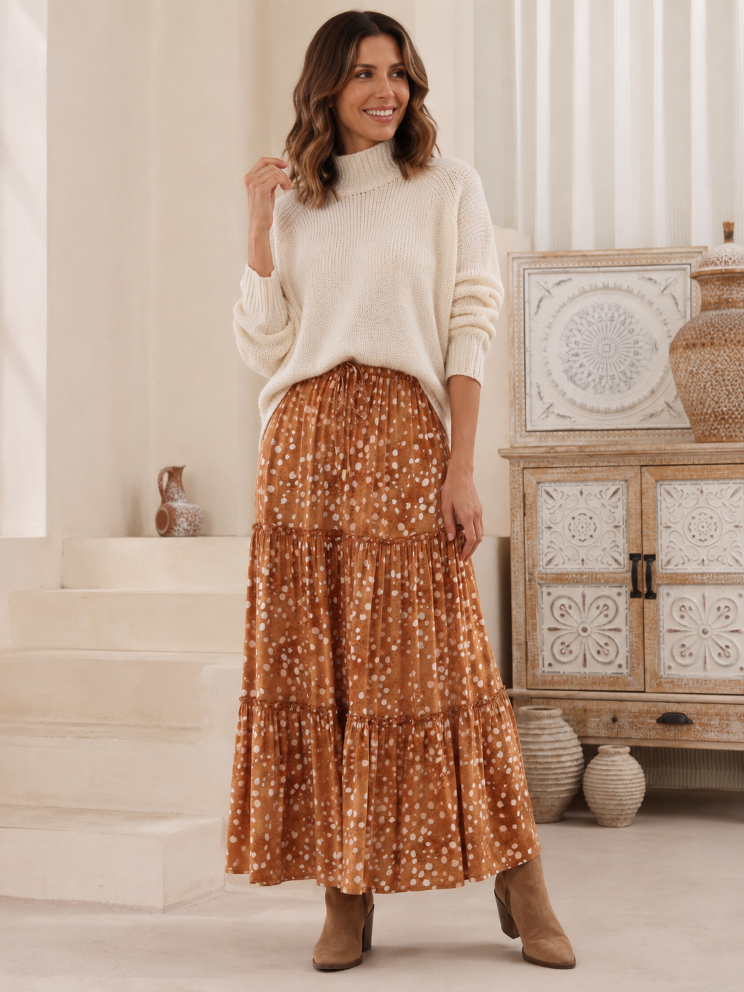 Maxi Skirt Leopard Print