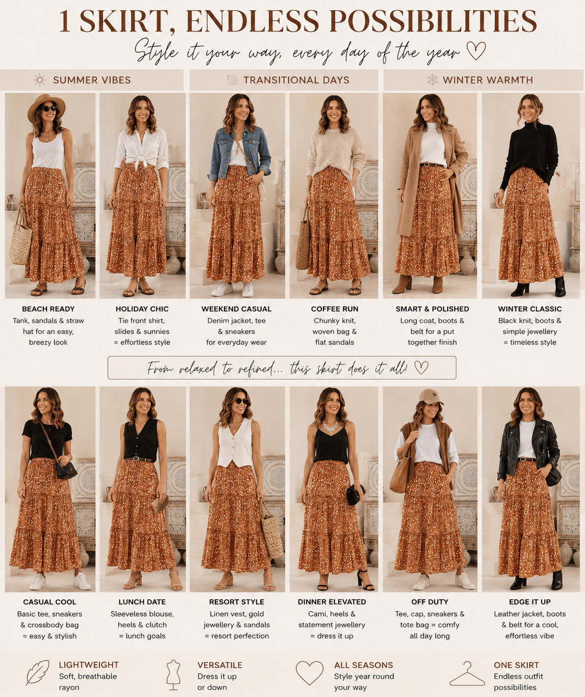 Maxi Skirt Leopard Print