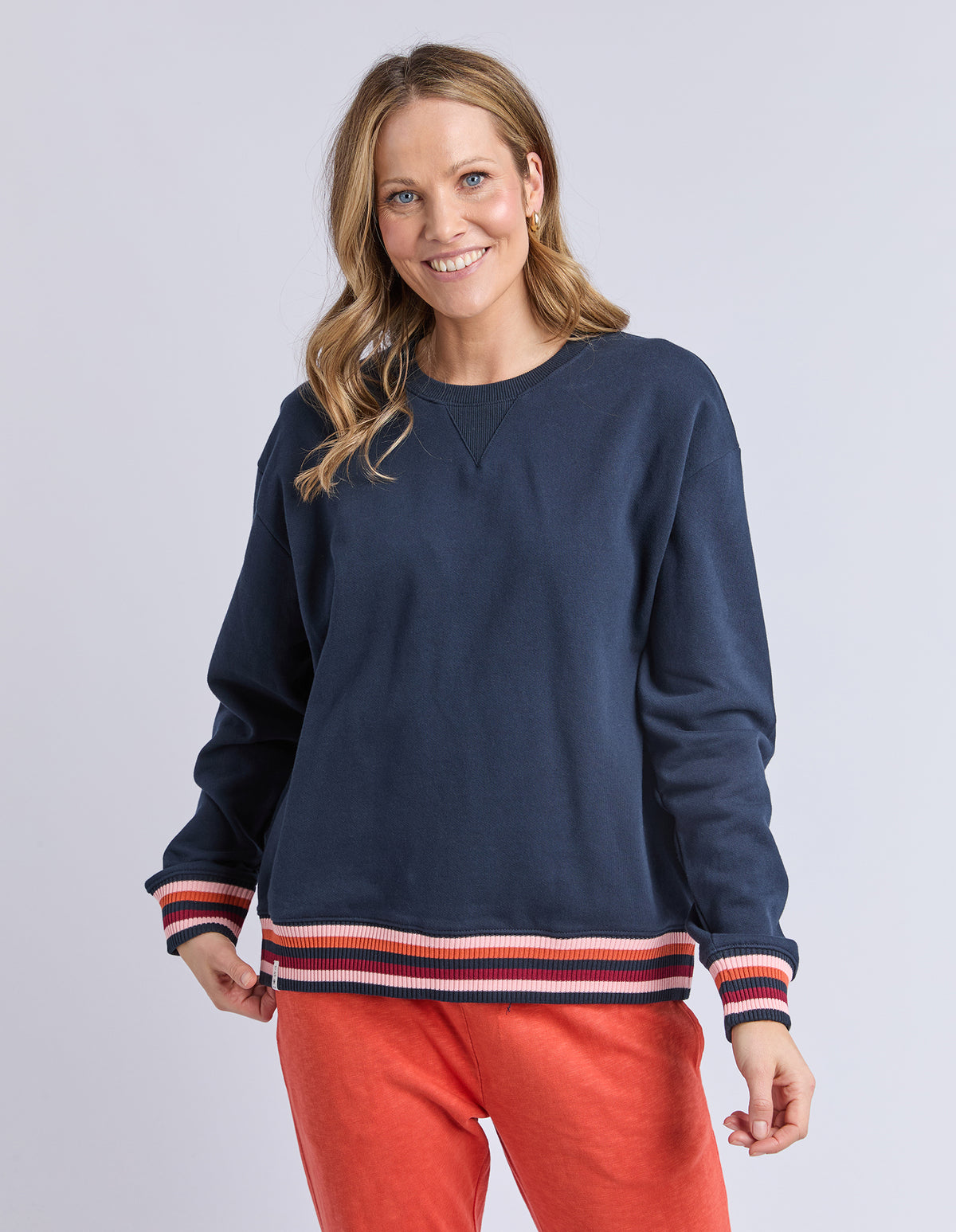 Lili Fleece Crew Navy