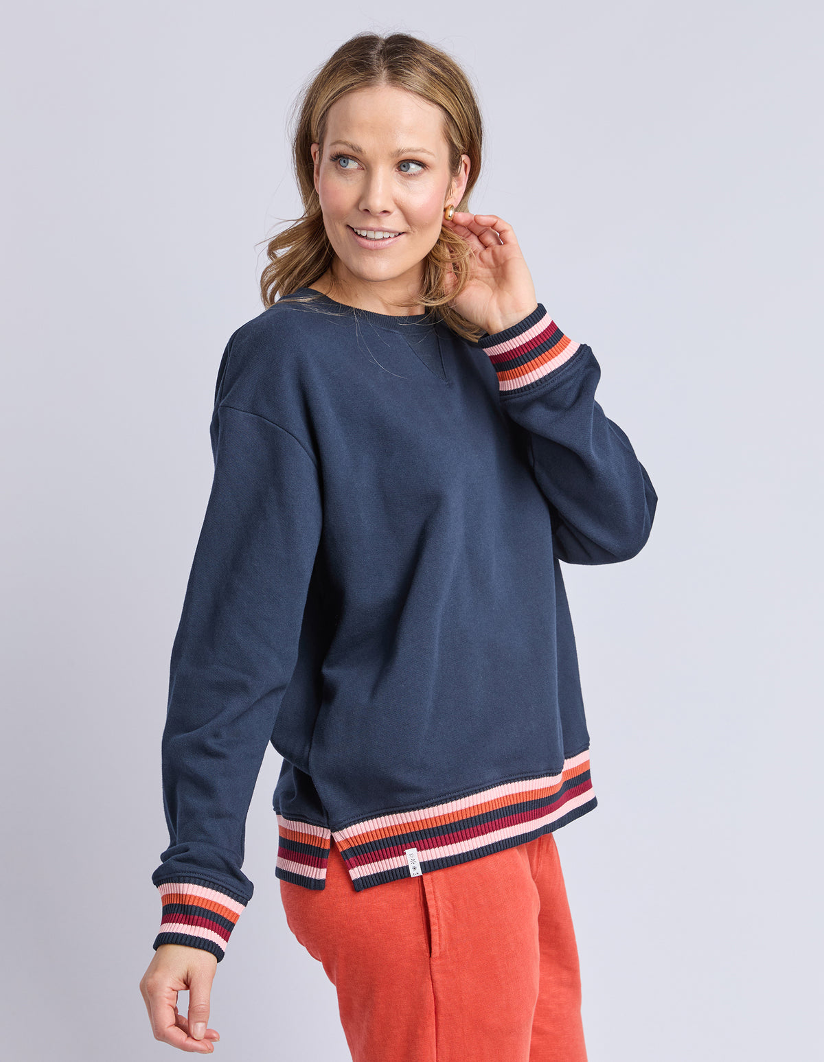 Lili Fleece Crew Navy
