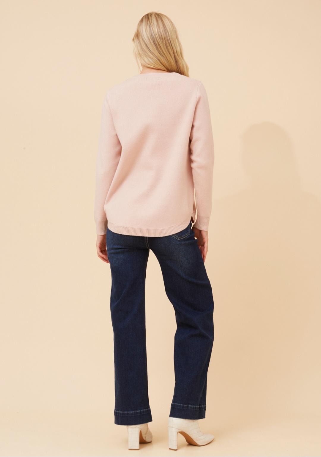 Blush Pink Knit Jumper