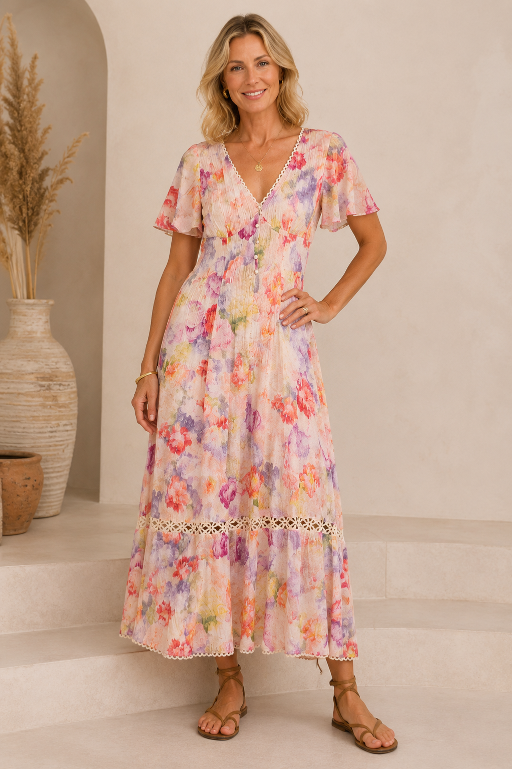 Iris Floral Maxi Dress
