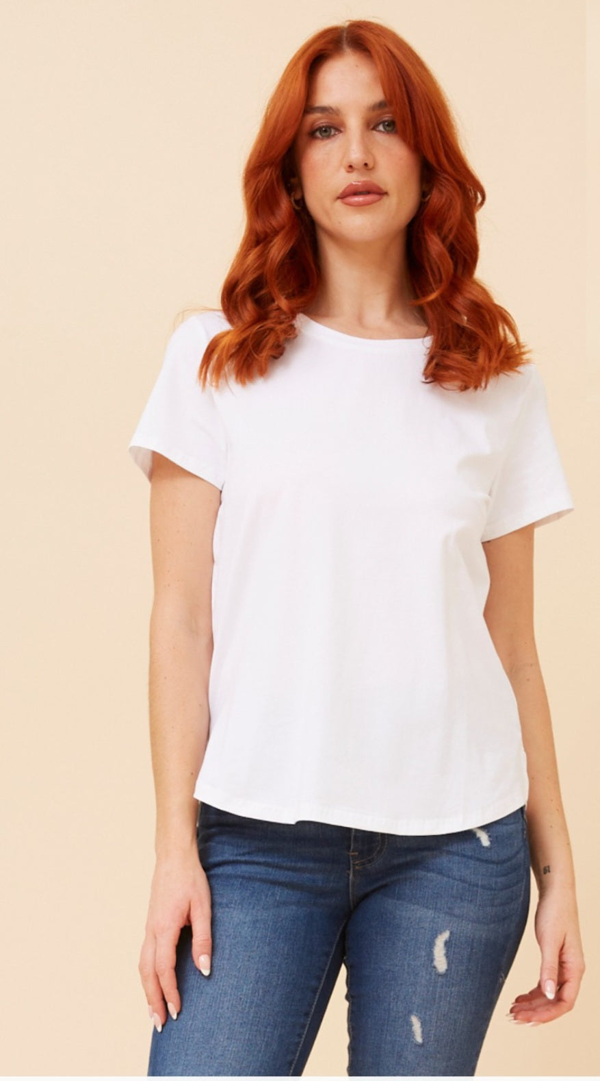 White Cotton Tee