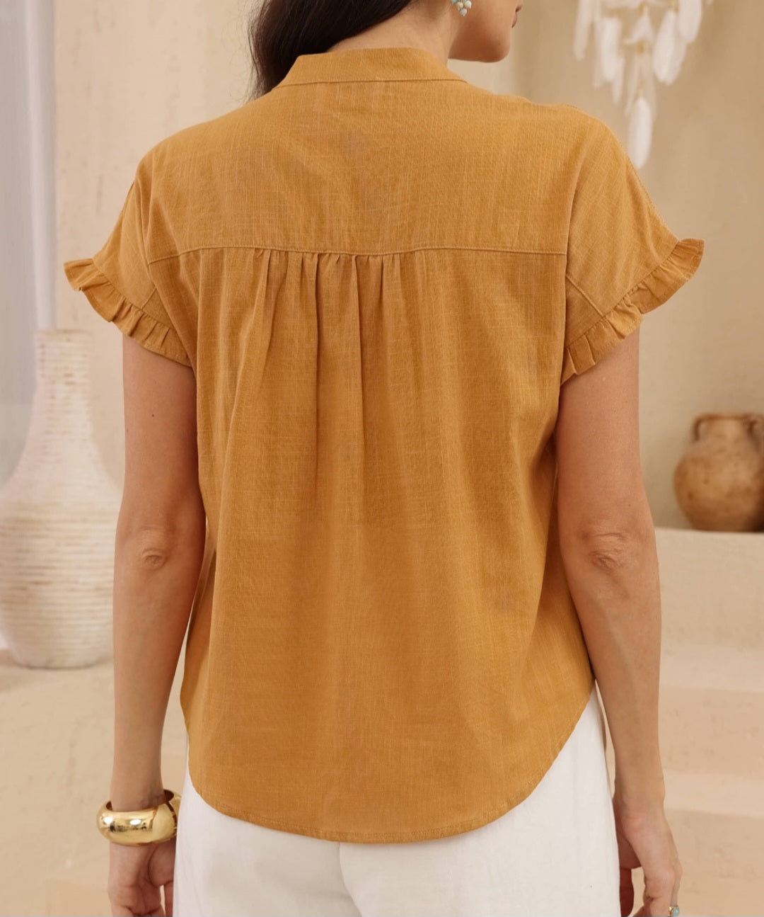 Mustard Cotton Shirt