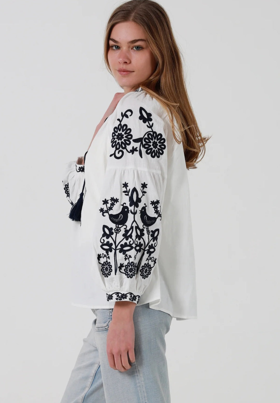 Embroided Cotton Top