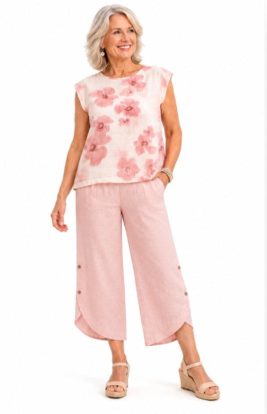 Petal Linen Blend Top
