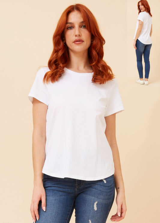 White Cotton Tee