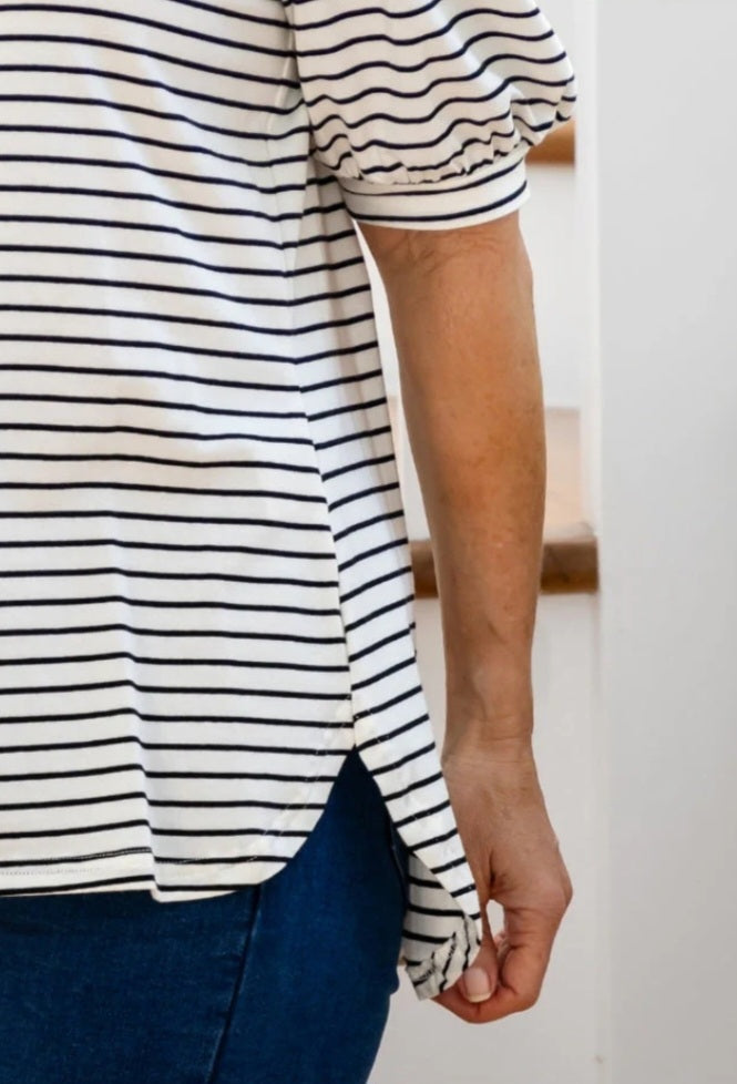 Cotton Puff Sleeve Tshirt