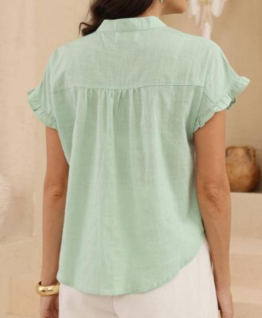 Mint Cotton Top