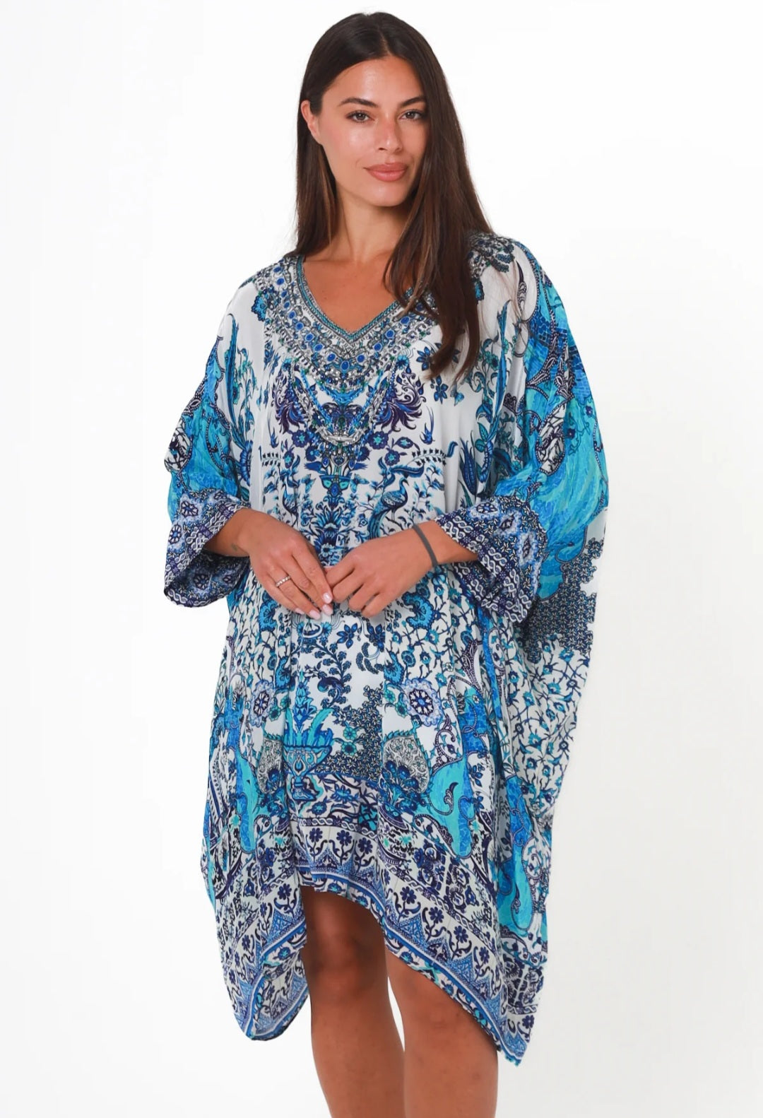 Resort Style Blue Top