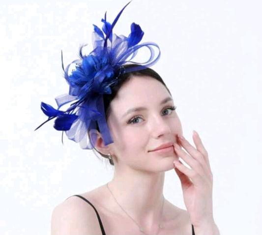 Blue Fascinator