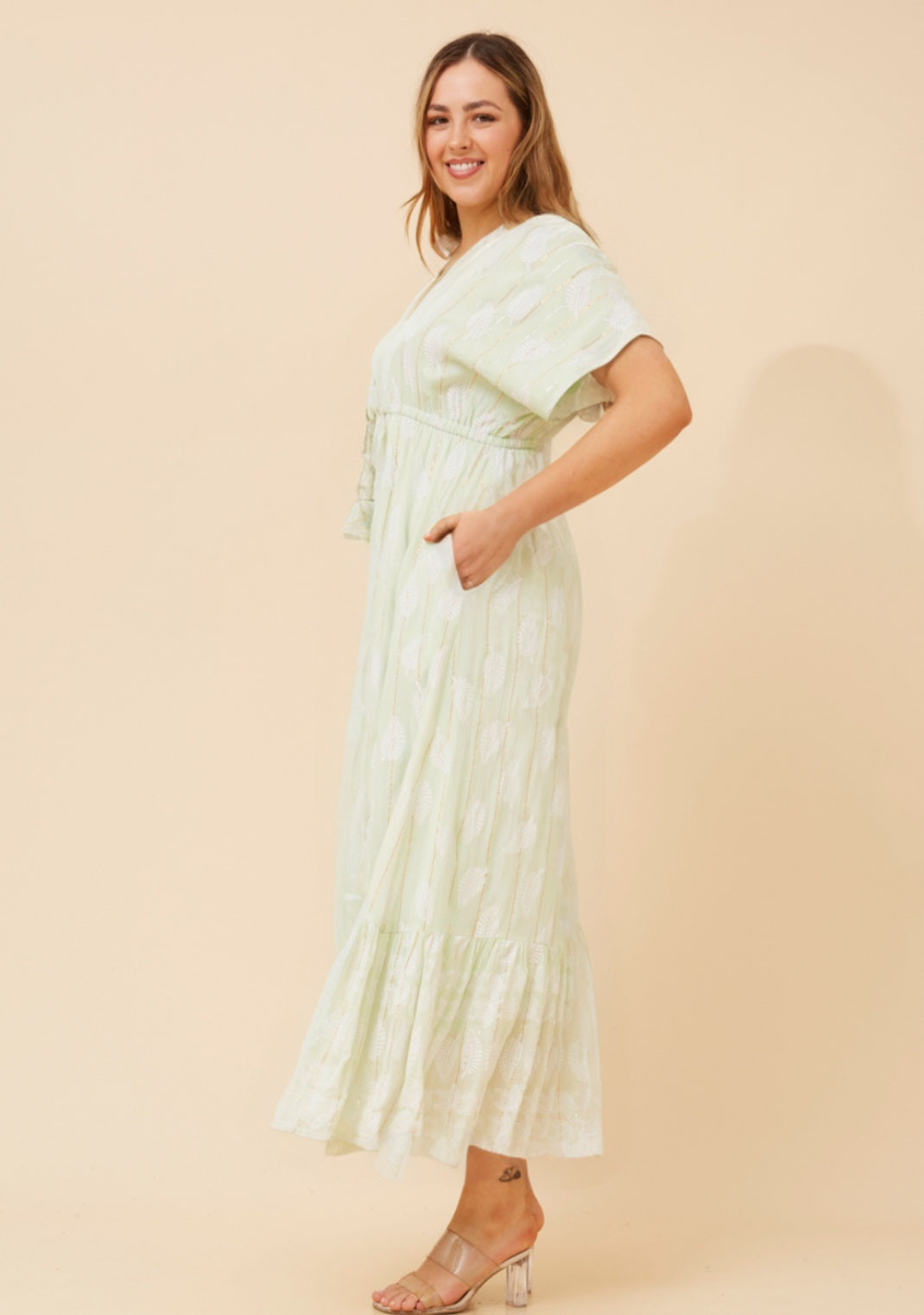 Soft Mint Maxi Dress