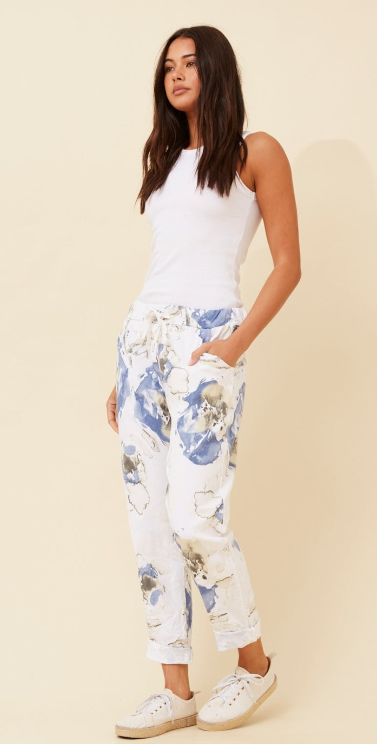 Patterned Jogger Pants