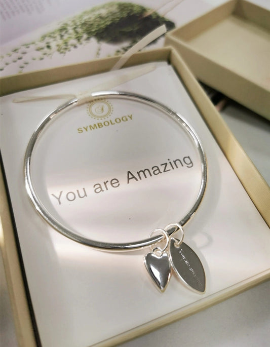 You Are Amazing Silver Bracelet