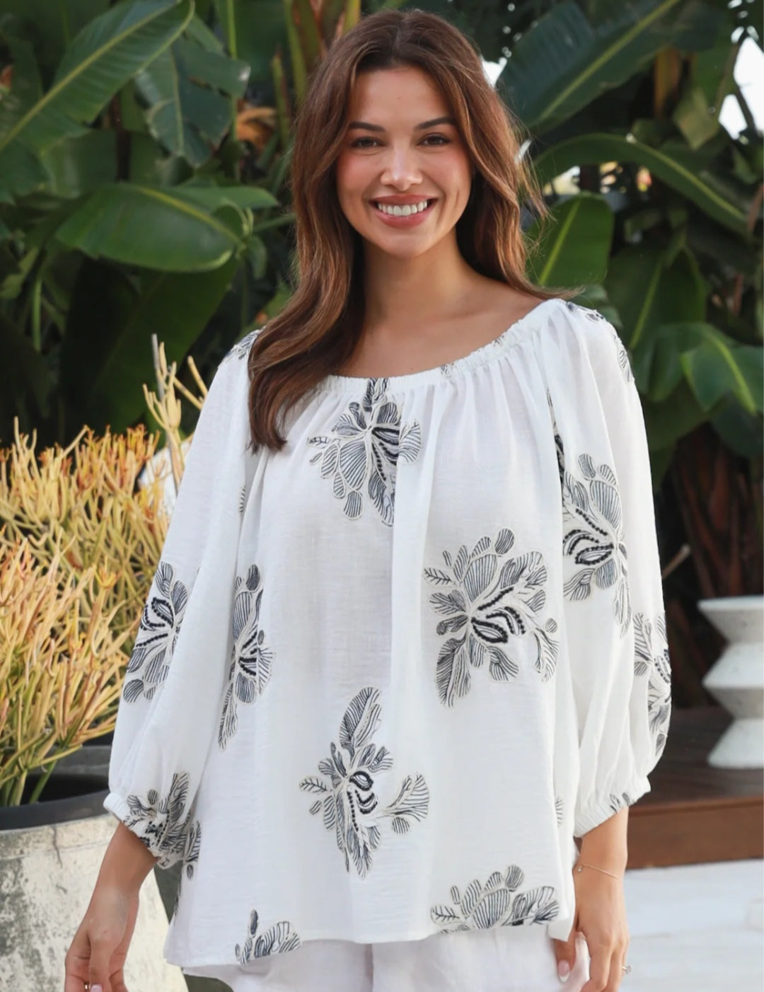 Millie Cotton Blouse Top
