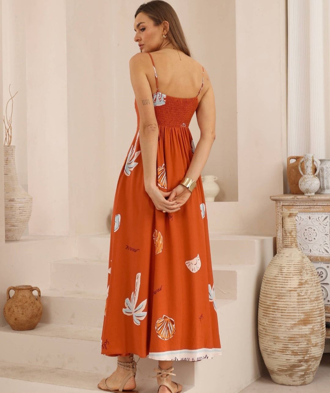 Rust Maxi Dress