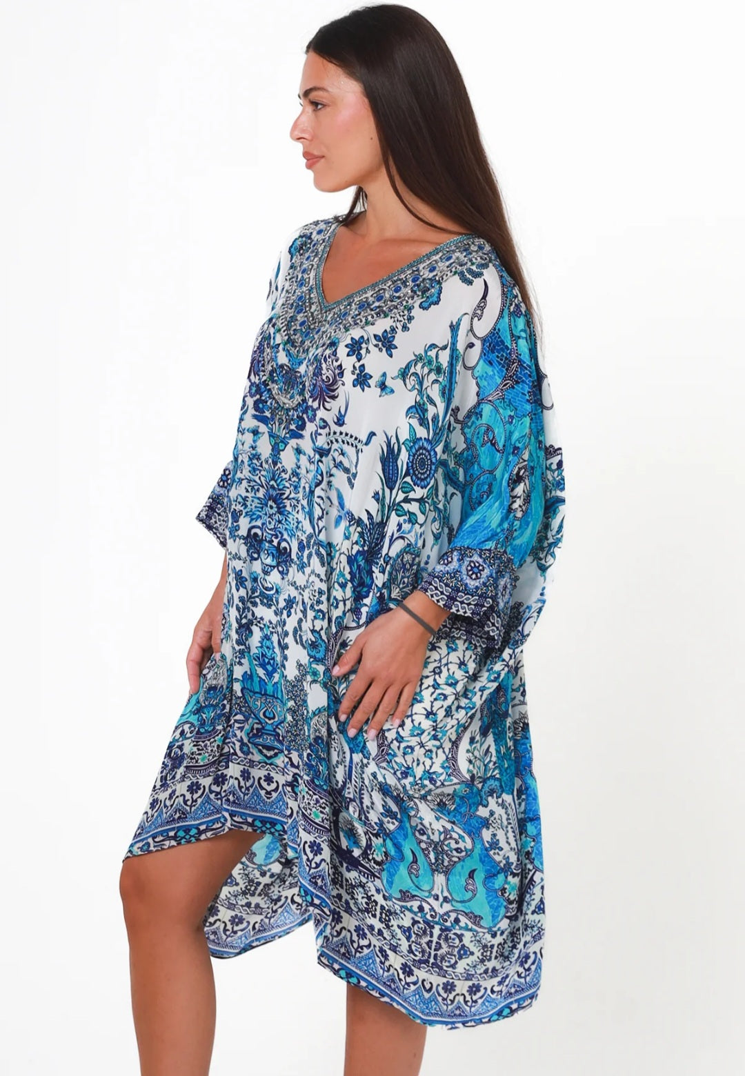 Resort Style Blue Top